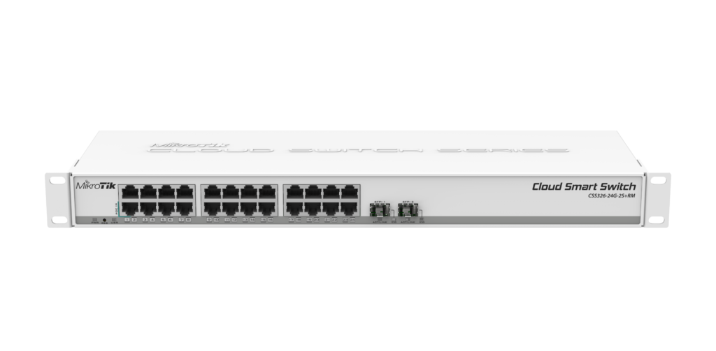 قیمت، مشخصات و خرید سوئیچ میکروتیک CSS326-24G-2S+RM