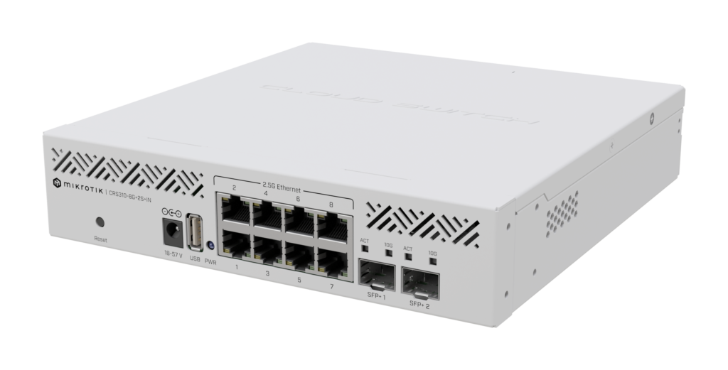 قیمت، مشخصات و خرید سوئیچ میکروتیک CRS310-8G+2S+IN